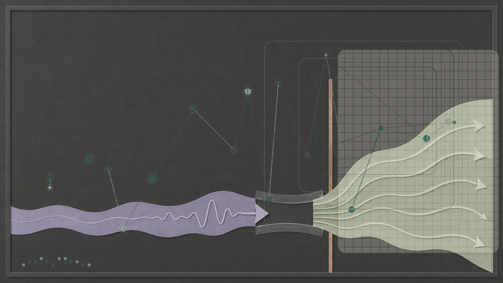 GPT-Live-1 mini: the Voice fallback is not a developer SKU: dark routing lines and measured green bands.